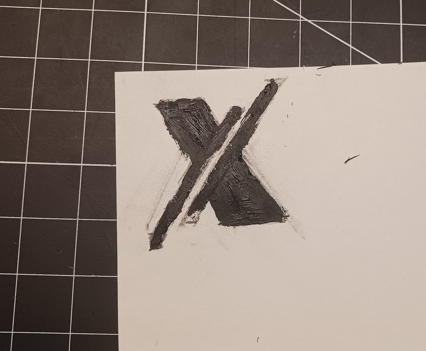 Experimentation with graphite paint